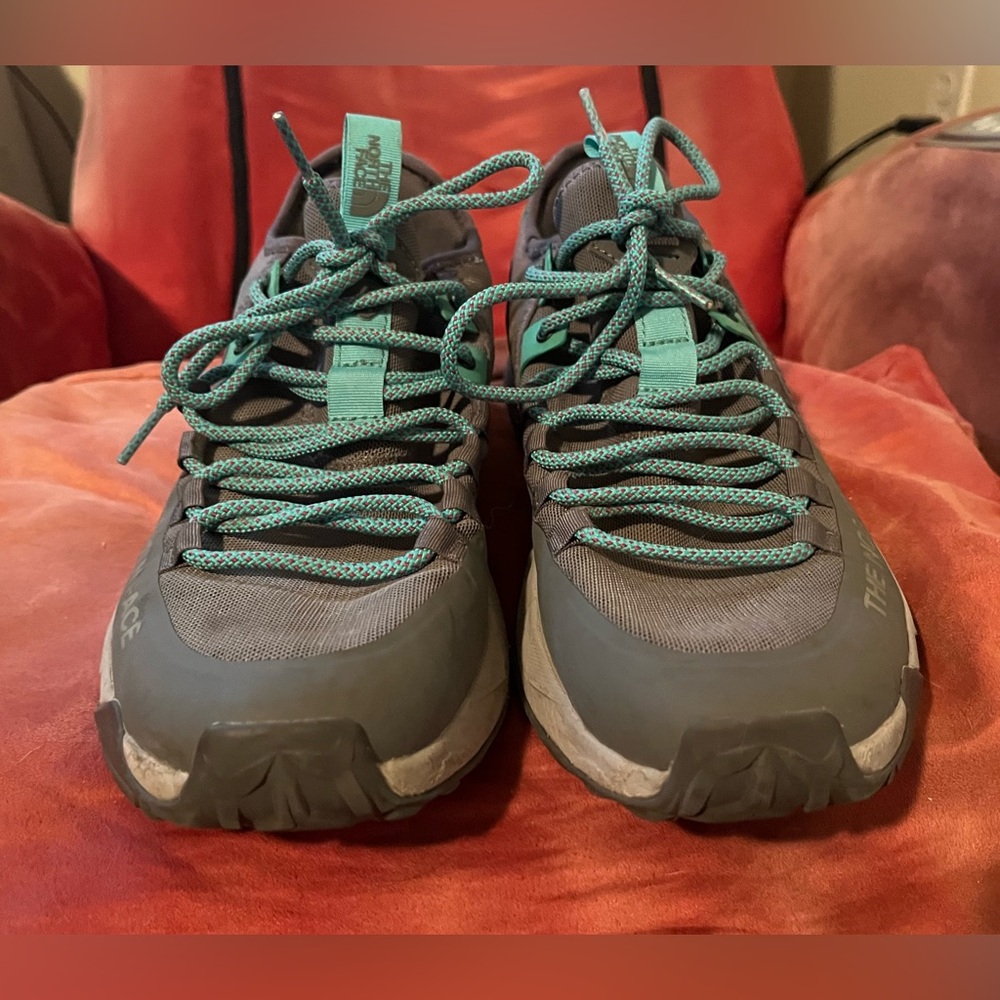 The North Face Blue And Gray Shoes
